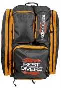 Best Divers Big Orange Wheeled Knapsack